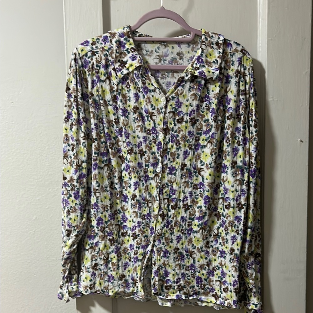 Floral Button-Up Shirt